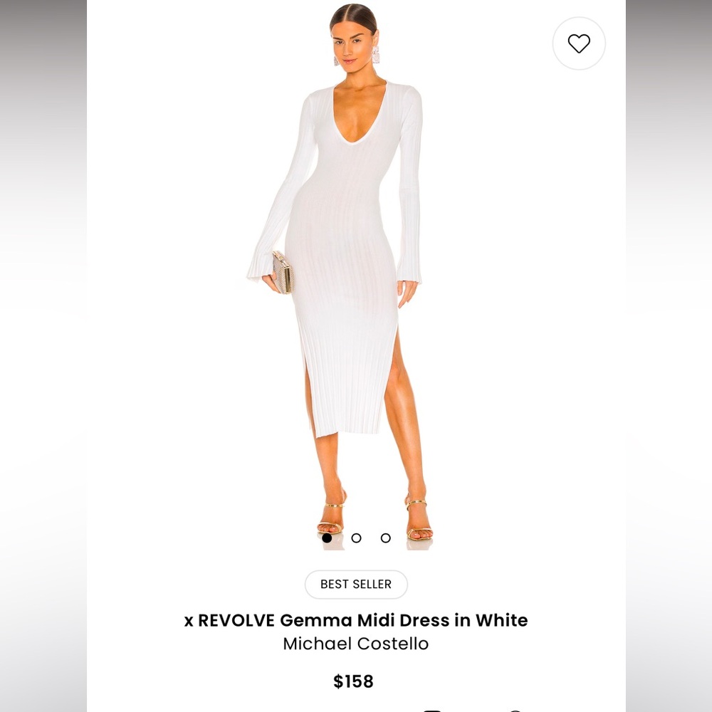 Revolve White Midi Dress
